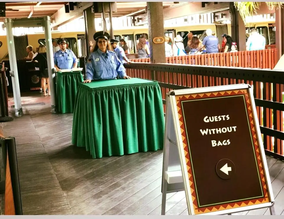 New Security Checkpoints at Magic Kingdom Resorts, New Security Screening at Magic Kingdom Resorts, Security at Monorail Resorts