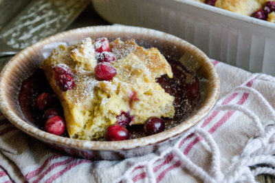 Make-Ahead Cranberry Eggnog Bake For Christmas Breakfast