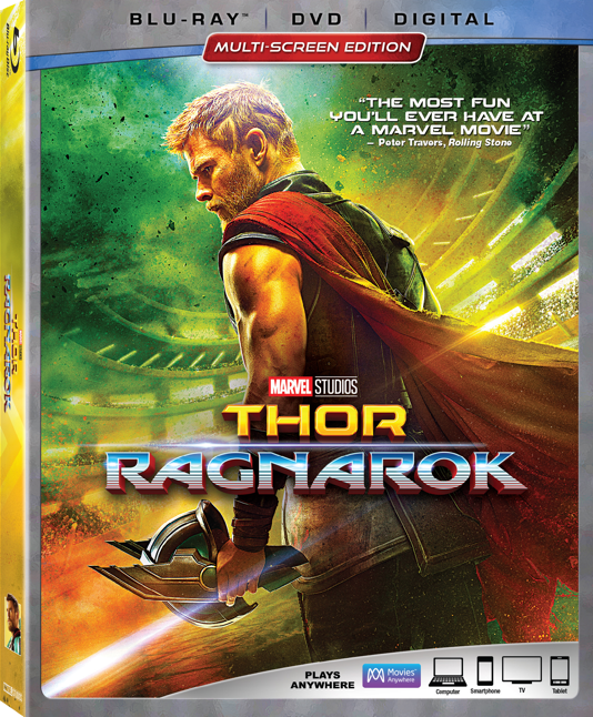 Thor: Ragnarok Blu-Ray, Thor, Raganrok Blu-Ray