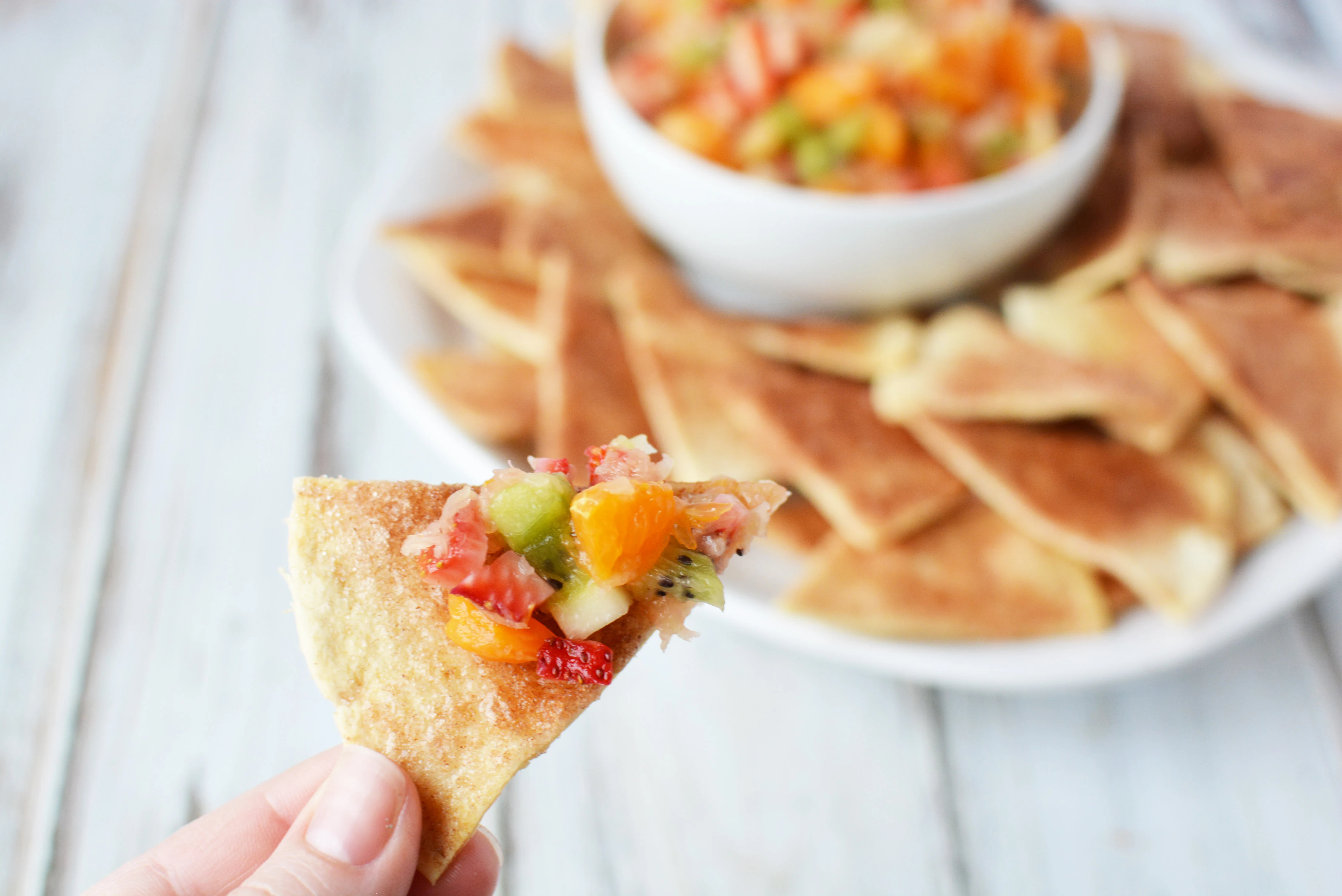 Fruit Salsa with Cinnamon Chips Appetizer Recipe