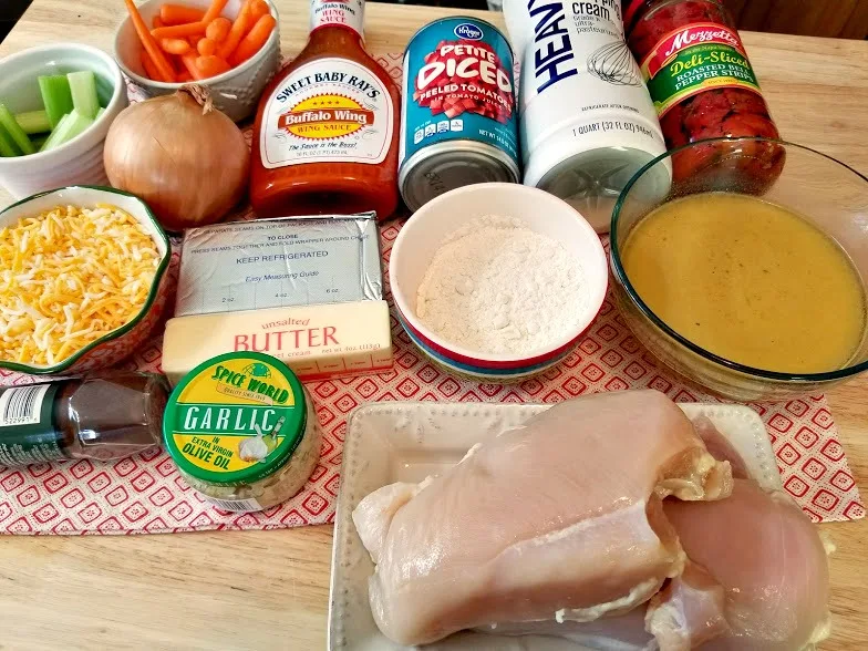 Buffalo Chicken Slow Cooker Soup, Buffalo Chicken Soup, Slow Cooker Soup, Crock-Pot Soup Recipe, Soup Recipe, One-bowl Dinner