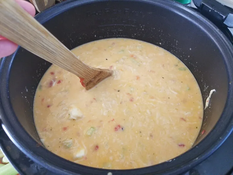 Buffalo Chicken Slow Cooker Soup, Buffalo Chicken Soup, Slow Cooker Soup, Crock-Pot Soup Recipe, Soup Recipe, One-bowl Dinner