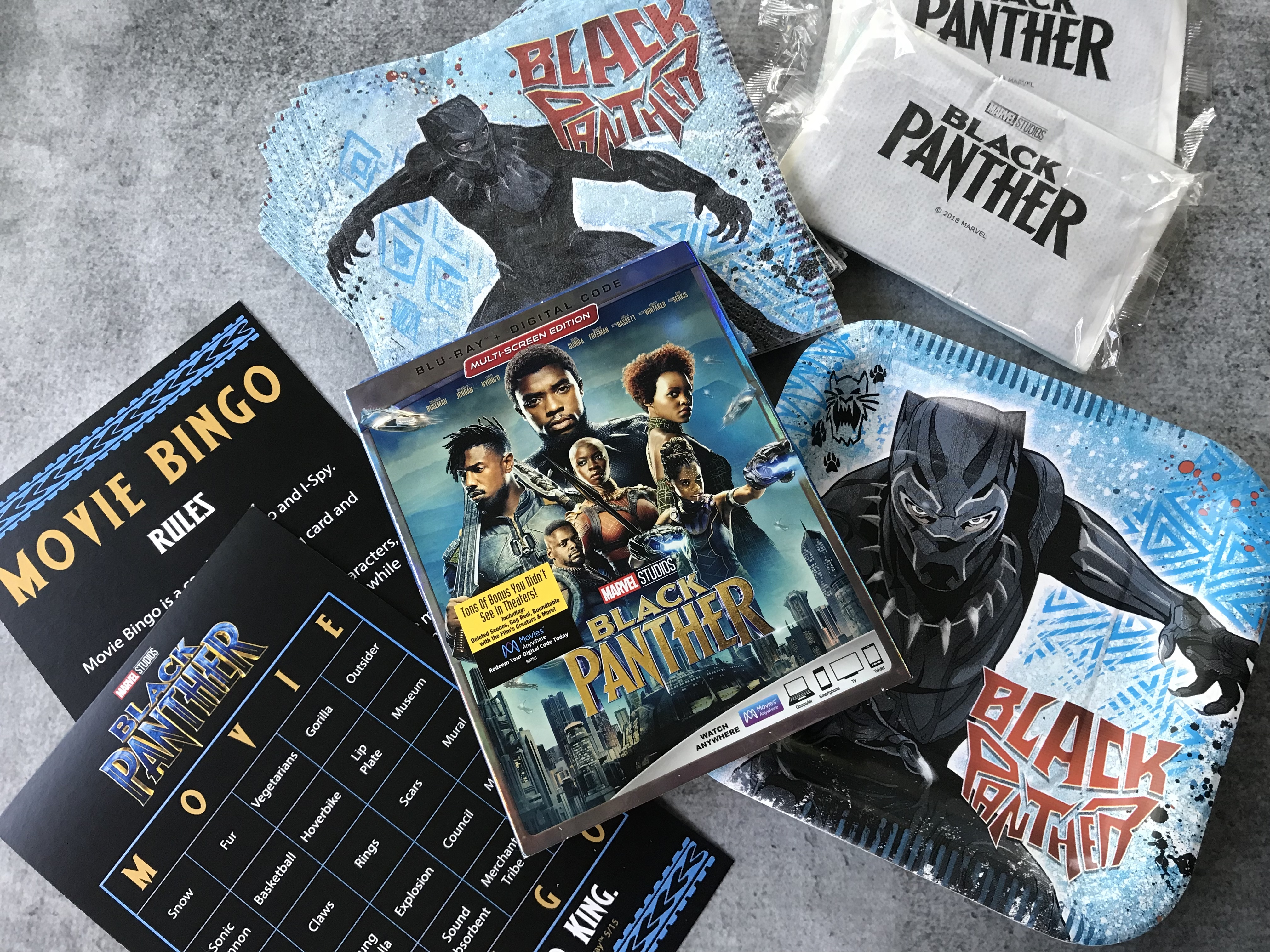Tips for a Black Panther Movie Night, Black Panther BluRay, Black Panther Movie Night, Black Panther DVD