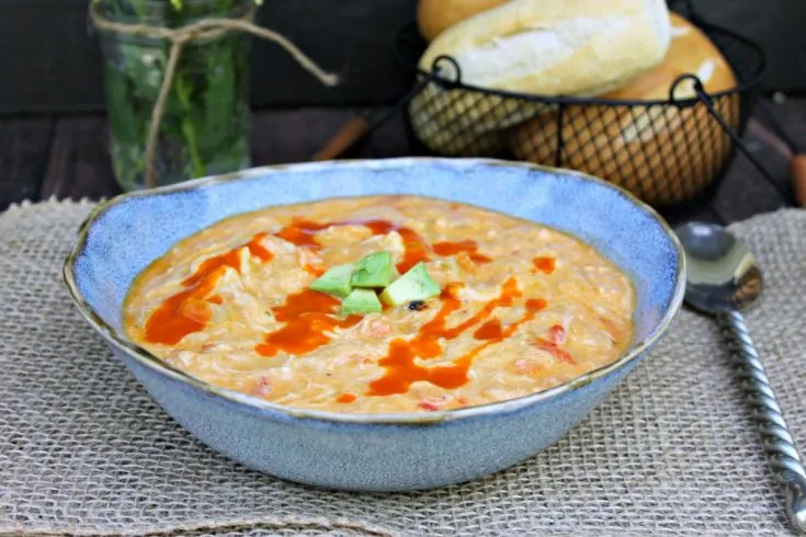 Buffalo Chicken Slow Cooker Soup, Buffalo Chicken Soup, Slow Cooker Soup, Crock-Pot Soup Recipe, Soup Recipe, One-bowl Dinner
