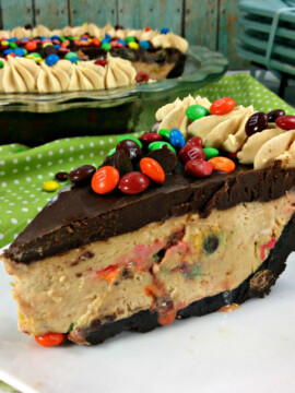 No-Bake Peanut Butter Pie, No-Bake Pie, M&M Pie Recipe