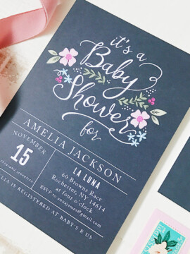 Baby Shower Invitations, Baby Shower Invites, Baby Shower Stationary