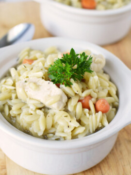Chicken and Orzo Stew, Chicken Stew Recipe, Chicken and Orzo Soup, One Pot Stew Recipe