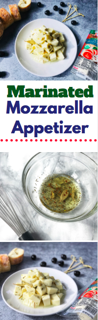 Make this easy marinated mozzarella appetizer for any summer gathering. It can be kept in the fridge for two weeks - perfect for unexpected guests. #AD #StellaCheeses