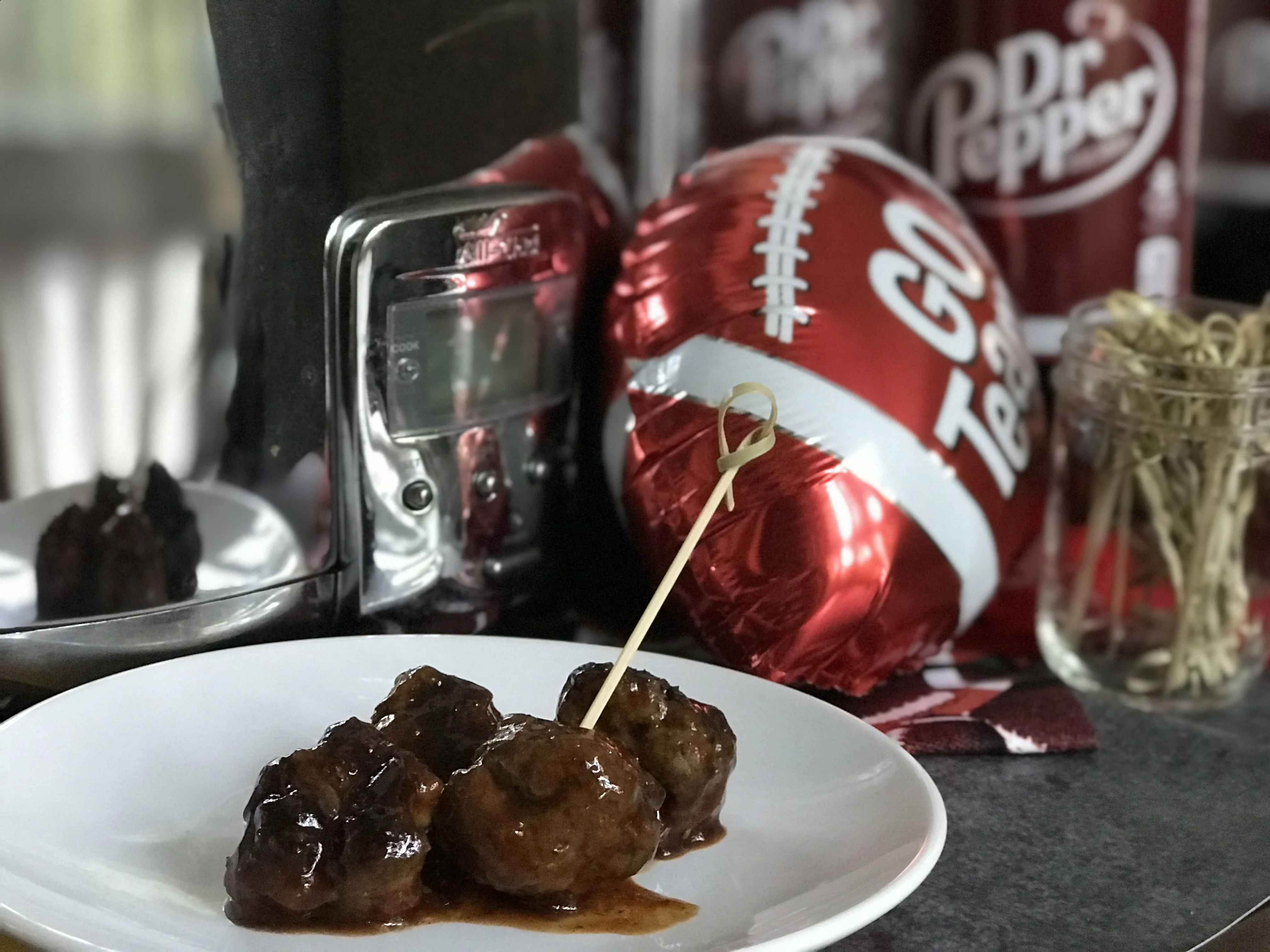BBQ Apricot Meatballs, Slow Cooker BBQ Apricot Meatballs