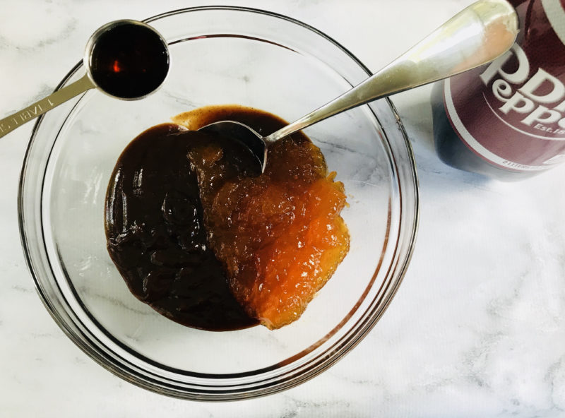 Slow Cooker BBQ Apricot Meatballs Featuring Dr Pepper