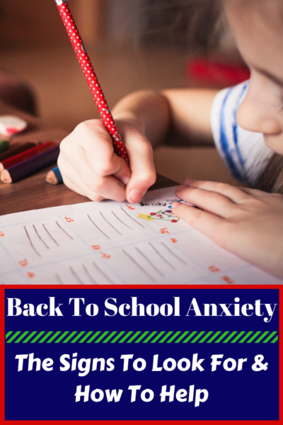 How to help your child overcome back-to-school anxiety: what are the signs, how to discuss it with teachers and what you can do to help. #Backtoschool #Kids #School #Preschool #ElementarySchool