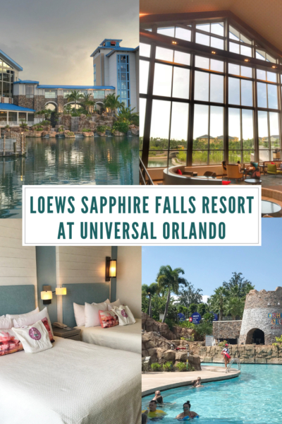 The amenities of the Loews Sapphire Falls Resort at Universal Orlando: Your complete guide to staying at the resort. #FamilyTravel #UniversalOrlando #UniversalStudios #IslandofAdventure #Travel