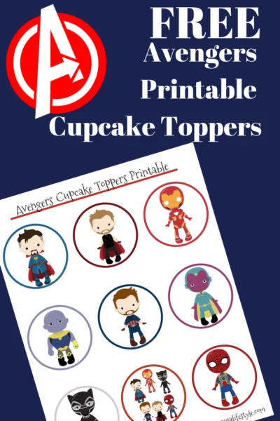 These Avengers Cupcake Toppers are perfect for your themed party or movie night. Print them for FREE and use a toothpick to place on your cupcake. #Avengers #Marvel #MarvelCrafts #MarvelMovies These Avengers Cupcake Toppers are perfect for your themed party or movie night. Print them for FREE and use a toothpick to place on your cupcake.