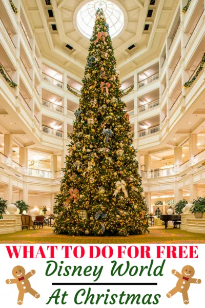 Disney World FREE Christmas activities that anyone can enjoy! From resort hopping to see Christmas decor to Disney Springs events, there is plenty to do without breaking the bank. #Disney #DisneyWorld #WaltDisneyWorld #HolidayTravel #FamilyTravel #ChristmasAtDisney #Christmas Disney World FREE Christmas activities that anyone can enjoy! From resort hopping to see Christmas decor to Disney Springs events, there is plenty to do without breaking the bank. #Disney #DisneyWorld #WaltDisneyWorld #HolidayTravel #FamilyTravel #ChristmasAtDisney #Christmas