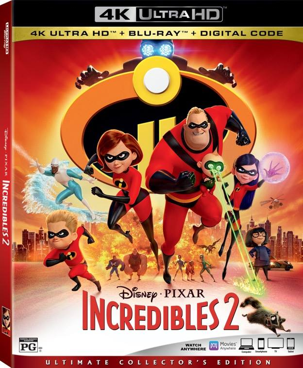 Disney Incredibles Crafts, Incredibles 2 BluRay, Incredibles 2 DVD, Incredibles 2 Bonus Features