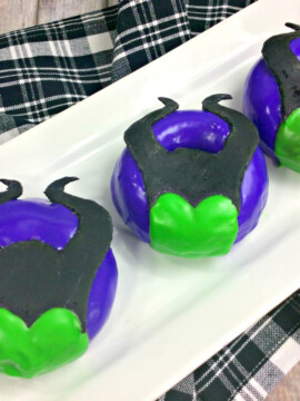 Maleficent Donut, Baked Maleficent Donut Recipe, Disney Villain recipe, Disney villain, Baked Donut recipe