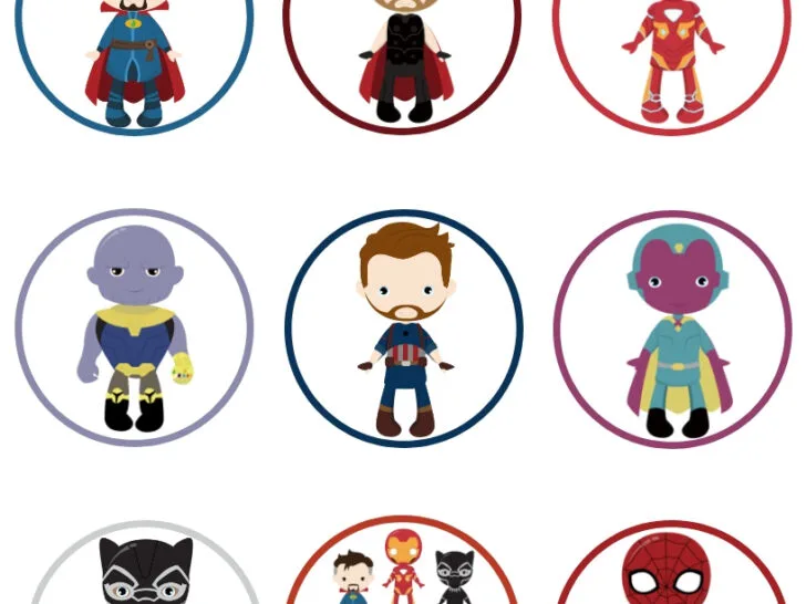 Avengers Cupcake Toppers, Avengers Cupcake Topper, Avengers Cupcakes, Avengers Craft