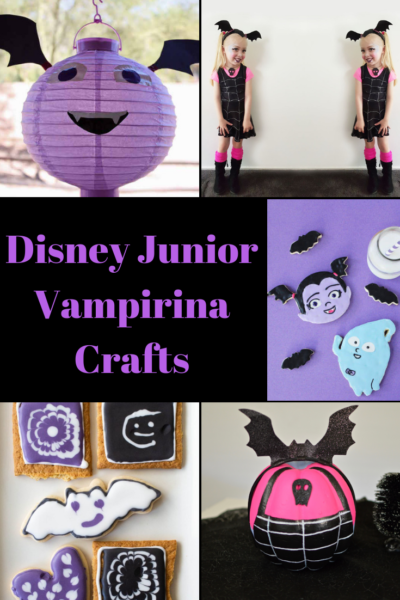 Create some batty Disney Junior Vampirina crafts with your little ghoul! Inspired by the hit television series. #DisneyJunior #Vampirina #PreschoolCrafts #KidsCrafts #Crafts 