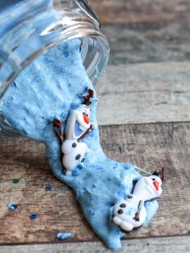 Olaf slime recipe, Disney's frozen craft, Disney's frozen 2 craft, kids winter craft, kids slime recipe, slime recipe, Olaf craft