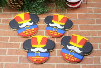 Disney Christmas Sugar Cookies, Mickey Nutcracker Cookies, Mickey Christmas Cookies