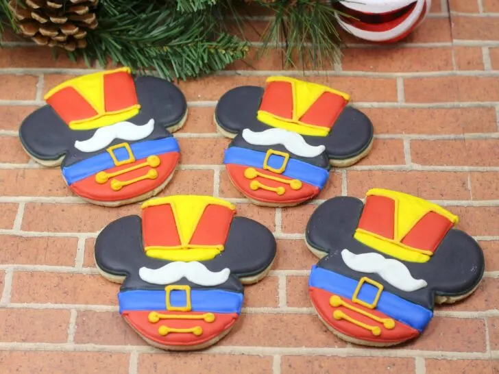 Disney Christmas Sugar Cookies, Mickey Nutcracker Cookies, Mickey Christmas Cookies