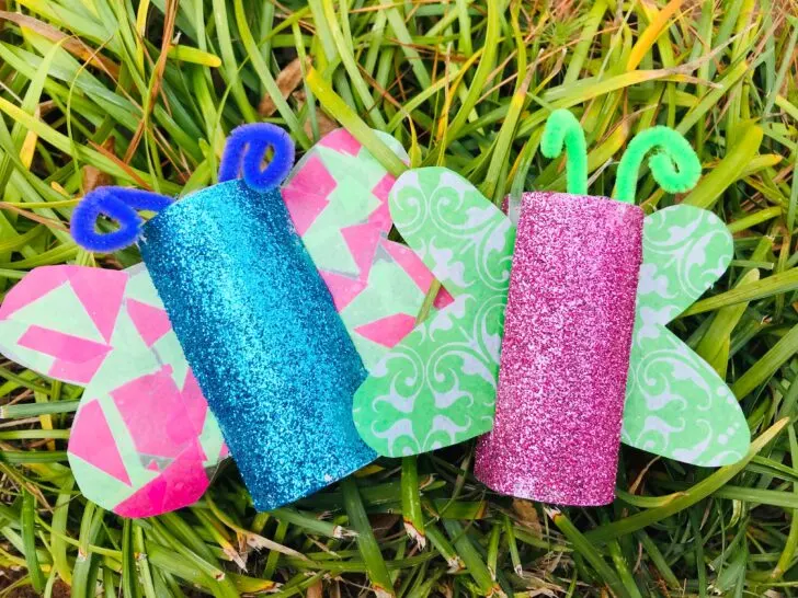 Spring Butterfly Craft For Kids, spring craft, easter craft, toilet paper roll crafts