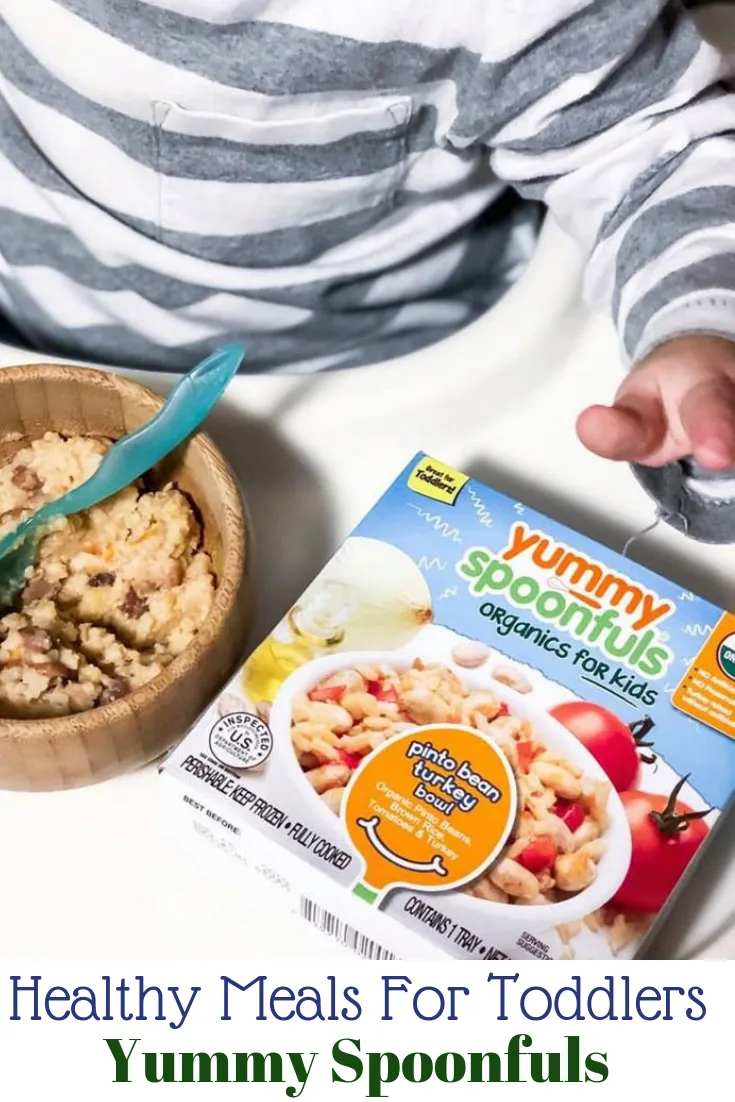 #AD Yummy Spoonfuls are organic healthy meals for toddlers that are conveniently located in the frozen food section of Walmart. #IC #YummySpoonfuls #YummyAtWalmart