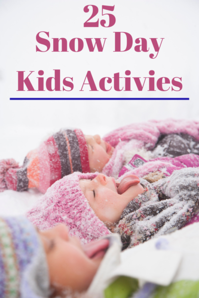 The BEST snow day kids activities to help them stay entertained when school isn't in session!