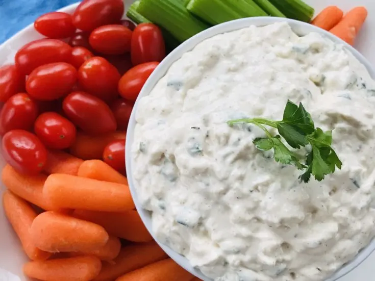 Vegetable Dip Recipe, Easy Vegetable Dip, Cottage Cheese Vegetable Dip, Party Appetizer, Party Food, Make Ahead Party Food