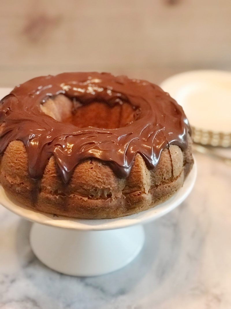 Chocolate Rum Bundt Cake Recipe Yellow Cake Topped With A Glaze