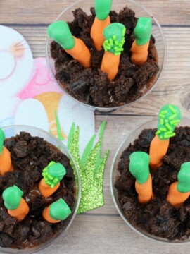 Easter Snack Ideas, Kids Easter Snack Ideas, Carrot Patch Pudding Cups, Easter Kid Snacks, Spring Kids Snacks