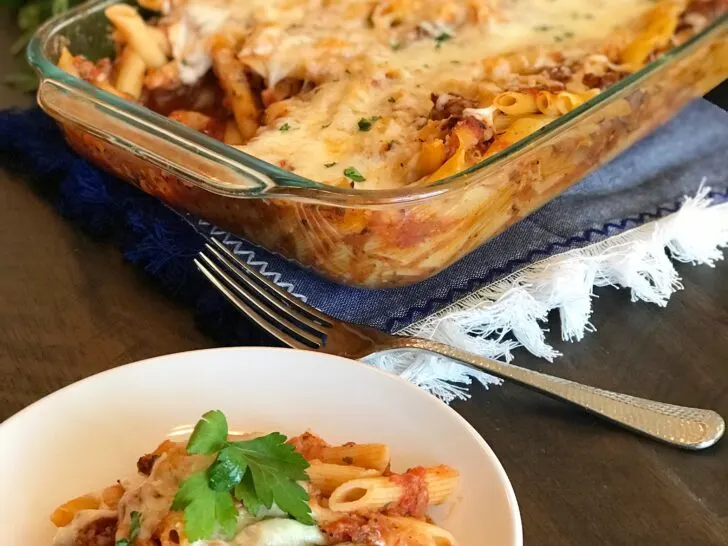 Baked Ziti, Baked Ziti Casserole, Baked Ziti Casserole With Sausage, Easy Baked Ziti, Italian Casserole