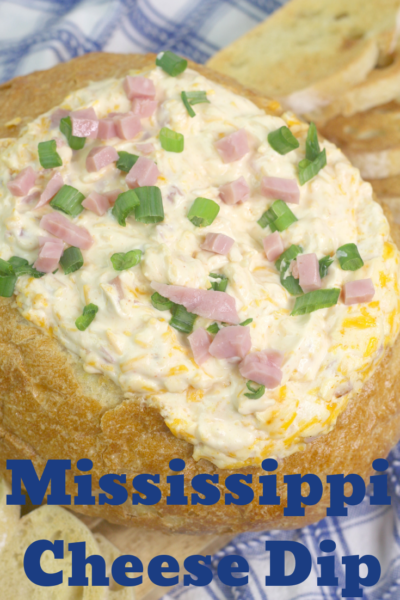 Warm Mississippi Cheese Dip: A favorite tailgating recipe, this is the creamiest and most delicious cheese dip ever! Serve it warm with chips or bread as an easy appetizer recipe. #Tailgating #FootballFood #PartyFood #Appetizer #CheeseDip