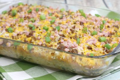 Cheesy Hash Brown Casserole for brunch recipe.