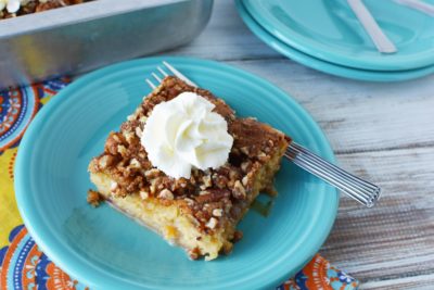 Fruit Cocktail Cake Single Serving with Whipped Cream