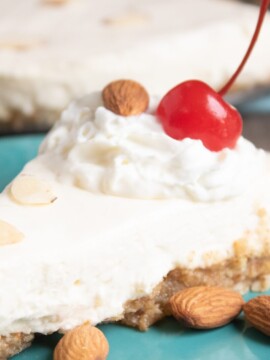 No-Bake Cheesecake, Easy Cheesecake Recipe, Almond Cheesecake, No-Bake Dessert