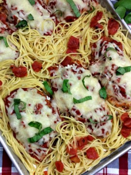 Chicken Parmesan, Easy Chicken Parmesan Recipe, One Pan Chicken Parmesan, Sheet Pan Dinner, Sheet Pan Chicken Parmesan