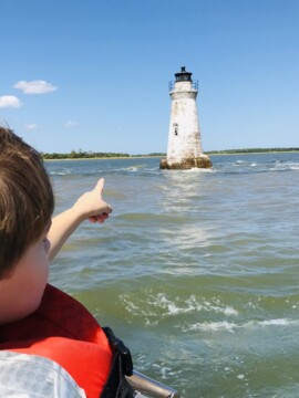 Tybee Island Cockspur Island Lighthouse, Tybee Island Tours, Tybee Island Dolphin Tours