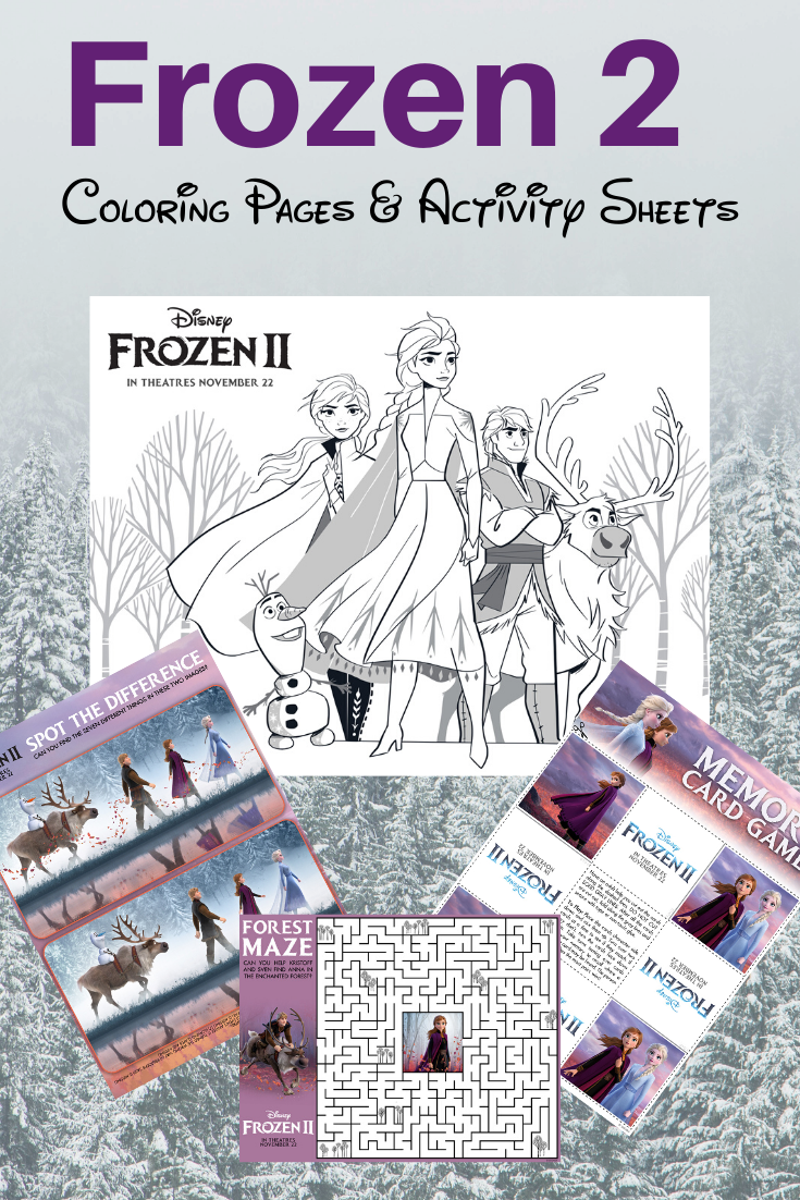 Frozen 2 Coloring Pages & Activity Sheets: FREE + Printable