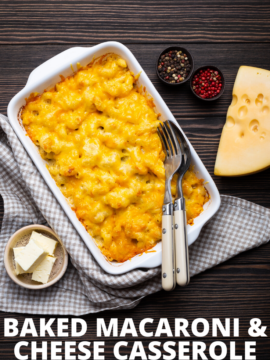 Baked Macaroni and Cheese with Cottage Cheese, Baked Macaroni and Cheese, Baked Pasta, Family Dinner Idea