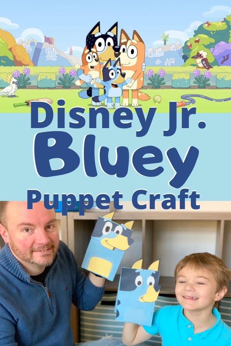 DIY Disney Junior Bluey Craft Puppets (VIDEO TUTORIAL)