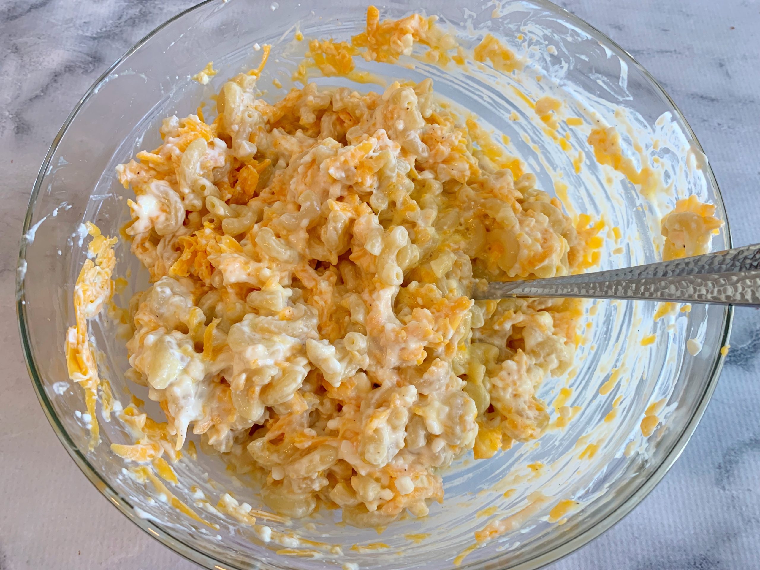 Southern Style Baked Macaroni and Cheese (With Cottage Cheese)