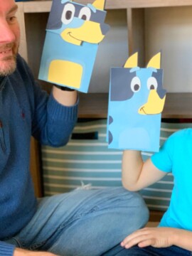 Disney Junior Bluey Craft, Disney Junior Craft, Disney Junior Kids Craft, Bluey, Bluey TV Show