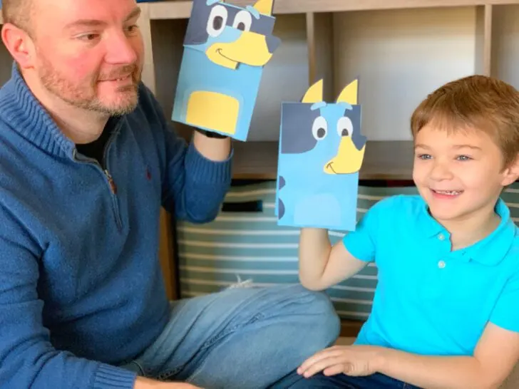 Disney Junior Bluey Craft, Disney Junior Craft, Disney Junior Kids Craft, Bluey, Bluey TV Show