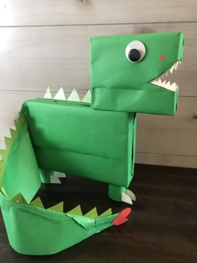 Dinosaur, Dinosaur Tail, Dinosaur Tail Craft, Dinosaur Kids Craft