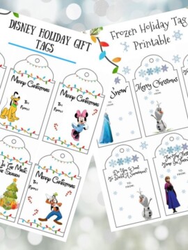 FREE Christmas Printable Disney Gift Tags
