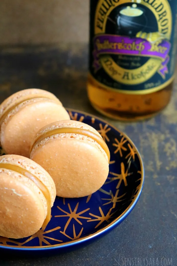 Image for Butterbeer Macarons Recipe for Harry Potter Fans