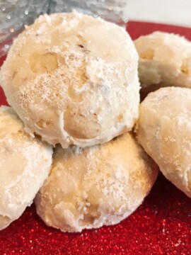 Mexican Wedding Cookies, Mexican Christmas Cookies, Mexican Almond Cookies, Round Almond Cookies