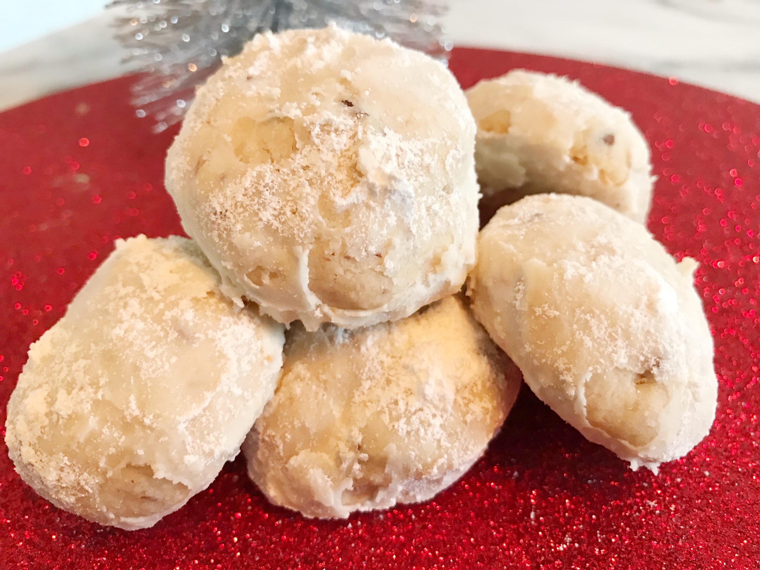 Mexican Wedding Cookies, Mexican Christmas Cookies, Mexican Almond Cookies, Round Almond Cookies