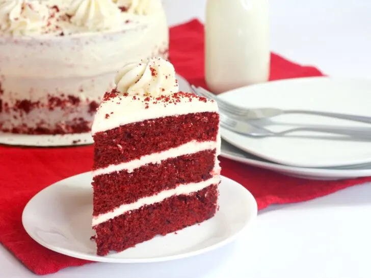 layered red velvet cake, red velvet cake recipe, red velvet cake mix, southern dessert recipe, red velvet dessert